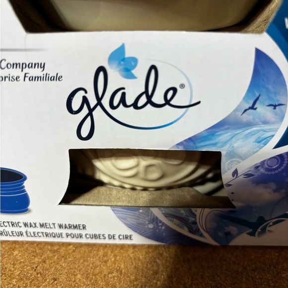 Glade Wax Melts Electric Warmer- Cream / Beige Color Floral Design- New in Box - Picture 2 of 5